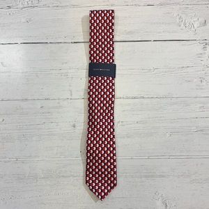 Tommy Hilfiger Red Blue Patterned Men’s Skinny Tie
